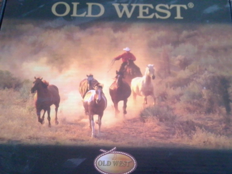 Old West Boys Cowboy Boots Size 9.0D