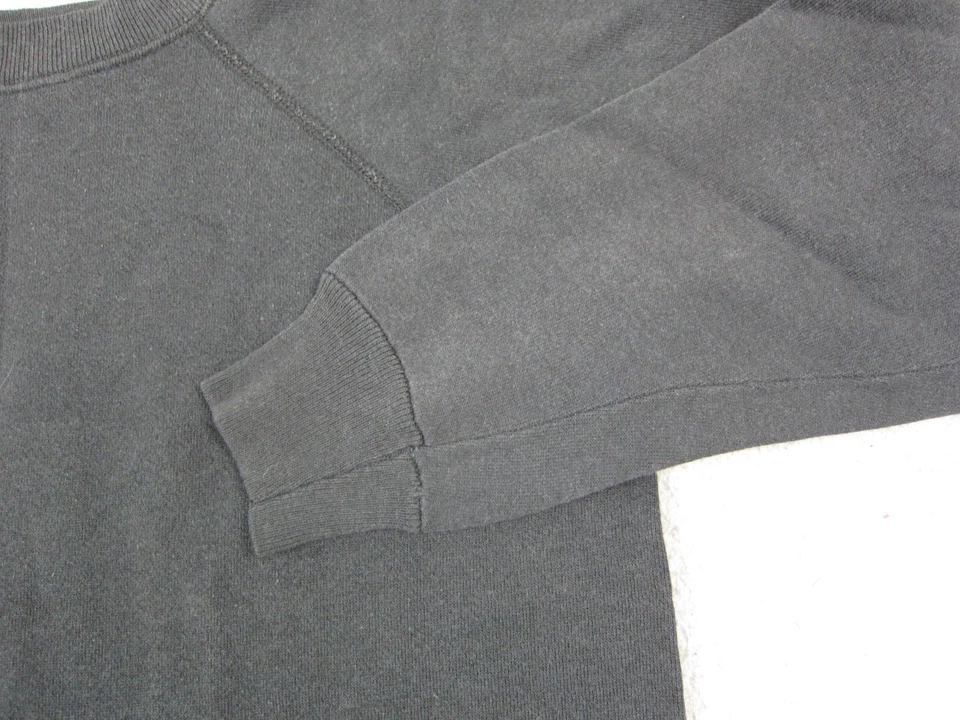 Sudadera vintage Hanes adulto mediana negra en blanco suéter para hombre hecha en EE. UU. AÑOS 80 Foto 3 de 4