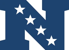 NFC NFL Logo - Die Cut Laminated Vinyl Sticker Decal NFL car window