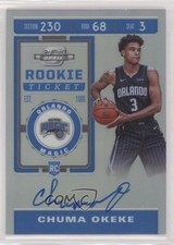 2019-20 Panini Contenders Optic Rookie Ticket Chuma Okeke #140 Auto 0s5s