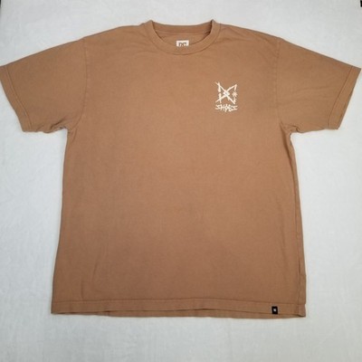 DC Shoes RE/SOLVE Men's Heritage Fit Graphic T-Shirt Size XXL Brown Short Sleeve
