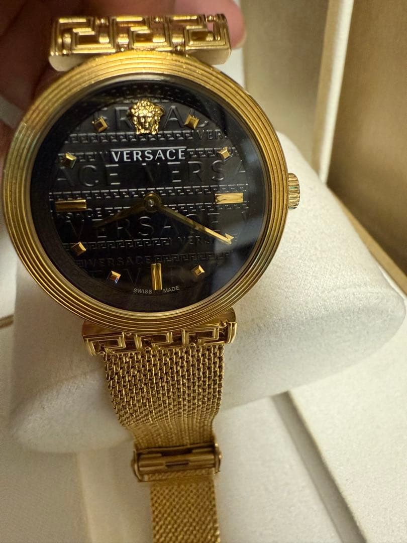 Versace Gold Watch Unisex Dress Quartz Premium Elegant Timepiece wrist 18cm thumbnail 5