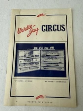 VINTAGE CATALOG #M7277 - WARDIE JAY CIRCUS model trains 1950s/1960s HO/O