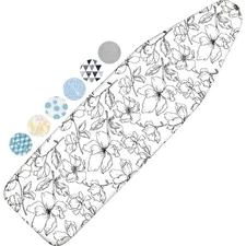 Ironing Board Cover and Pad, 15x54 Standard Size Thick Iron Padding, Scorch &...