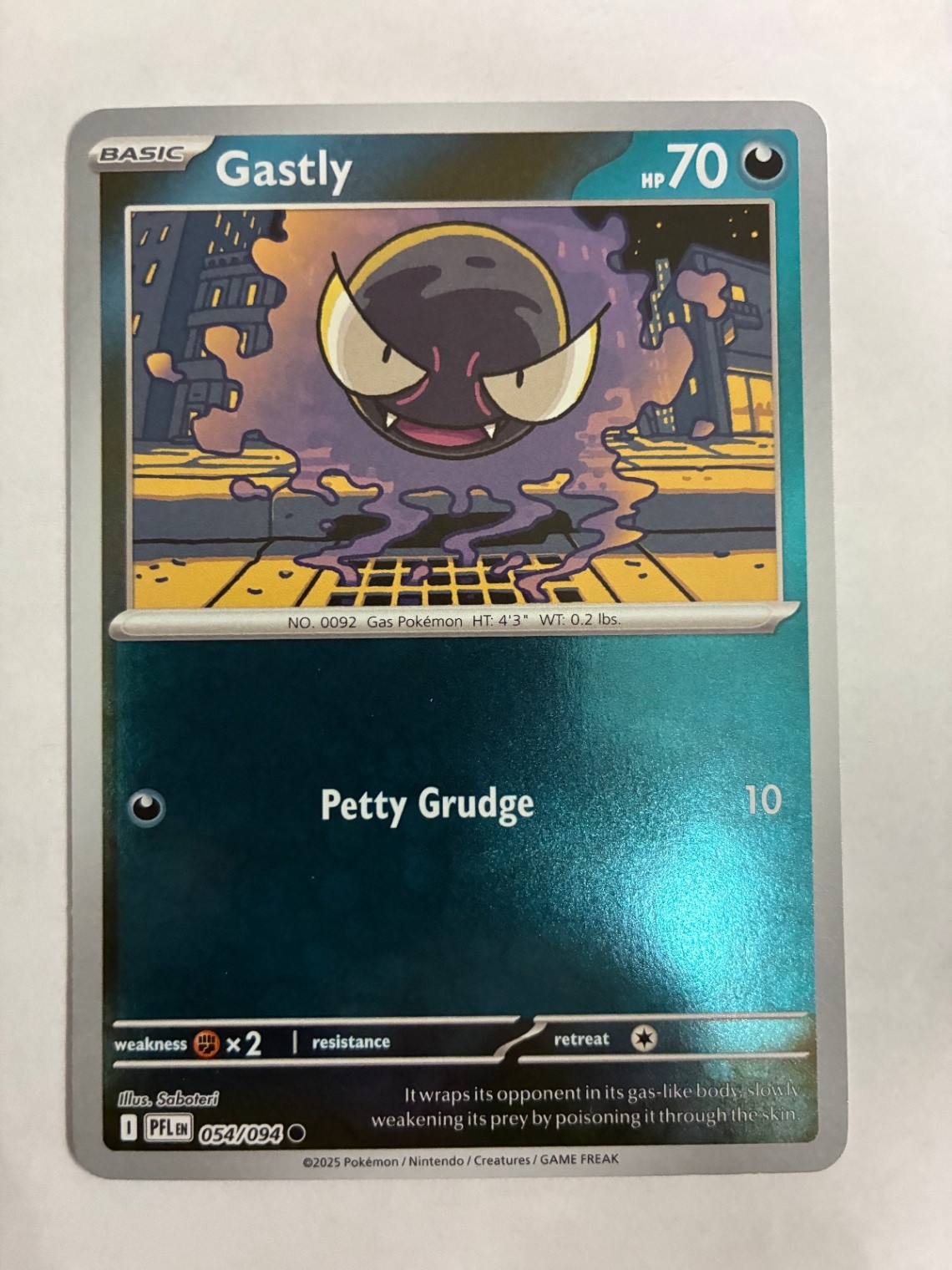 Gastly Common ME02: Phantasmal Flames 054/094 NM