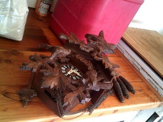 VINTAGE GERMAN CAROUSEL CUKOO CLOCK /SWISS MUSICAL MOVEMENT
