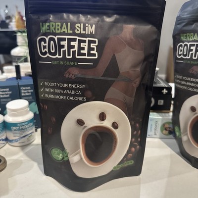 SLIM GREEN COFFEE With Ganoderma HEALTHY WEIGHT LOSS. Weight Control Detox Tea.