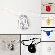 Men's Sexy Lingerie Nightwear Bugle Pouch T-back Thong G-string Underwear Briefs