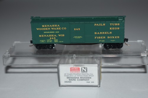 Spur N MTL 39200 Menasha Wooden Ware 40' Single Door Boxcar 245 C52571 | Zustand: Used