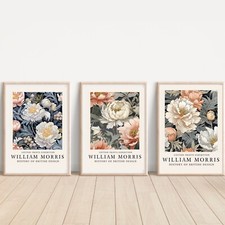SET William Morris Cotton Prints Poster Art Vintage Classic Wall Art - A4