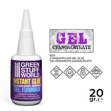 Adhesivo cianocrilato 20gr. Fórmula GEL pegamento -- miniaturas hobby tipo súper pegamento