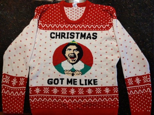 Sweater ELF Movie Buddy Will Ferrell 