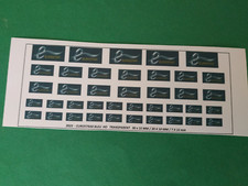 TRAIN. ECHELLE HO . DECALCOMANIES POUR TGV EUROSTAR  . 39  LOGOS BLEUS  . TR