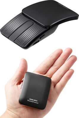 Bluetooth Silent Mouse Wireless Travel Mini Portable w/Back Button for Mac iPad