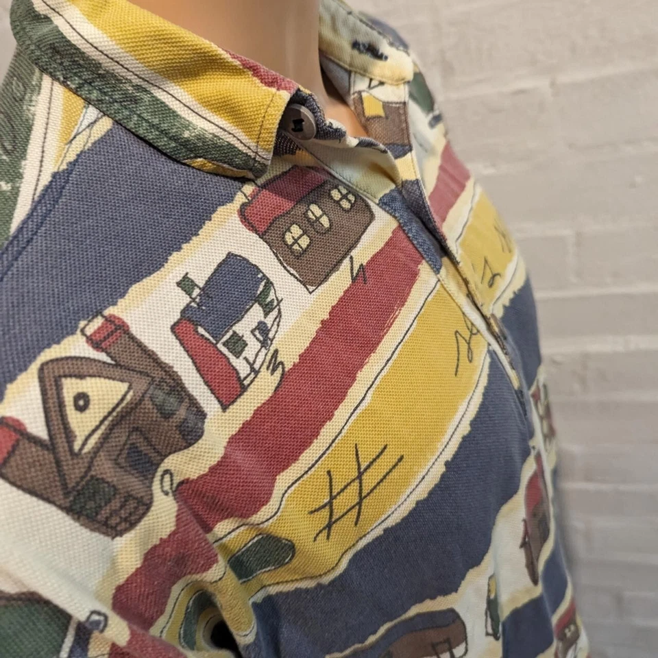 ALBA MODA Polo Shirt Vintage Short Sleeve Mens M boxy - Image 2 of 4