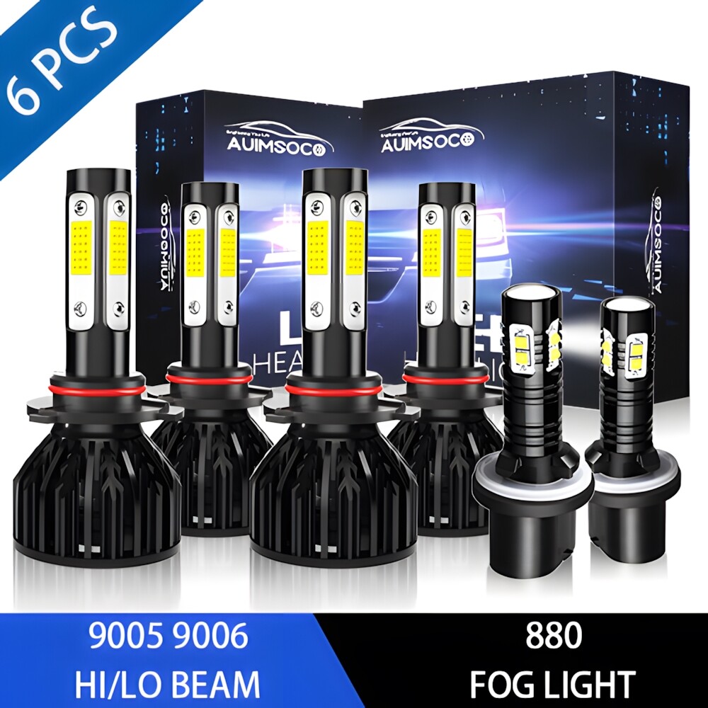 2015-2021 Ram ProMaster City Super White LED Headlights High/Low Beam 4Pcs