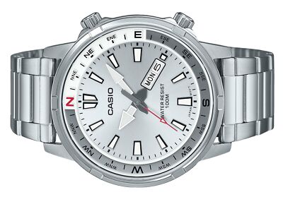 CASIO クロノグラフ WR100M ステンレス CASIO クロノグラフ WR100M ステンレス