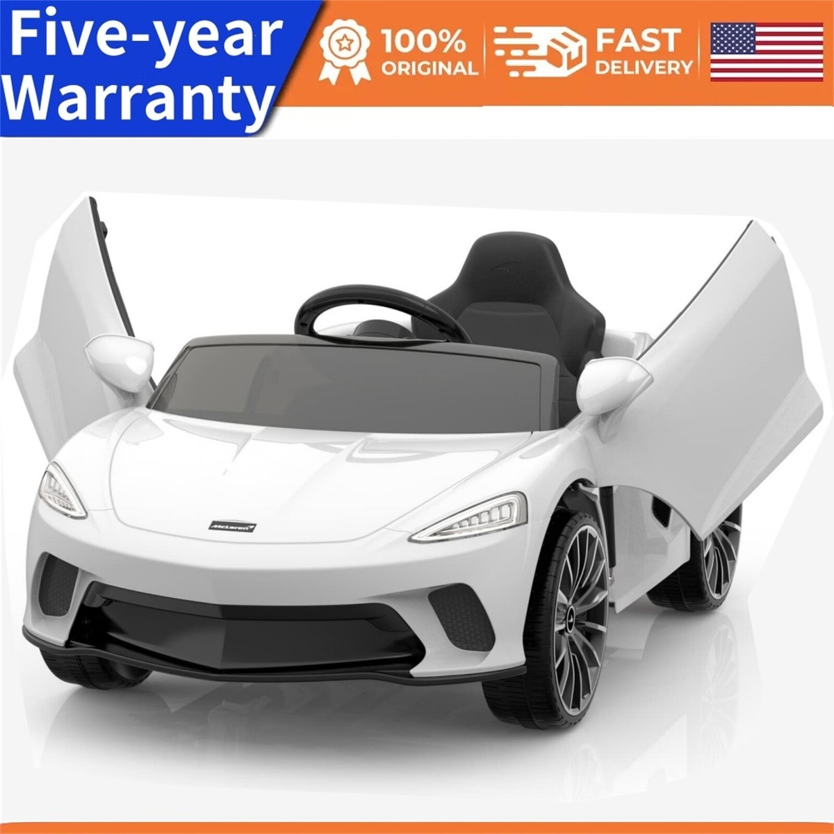 Ride On Toys for Kids 12V Licensed Mclaren Battery Powered Sports