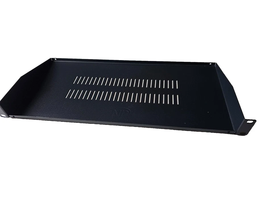 New Cantilever Server Shelf, Vented, 19", 1U, 8" Depth (210mm), 44lb, Black - Image 2 of 4