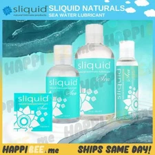 Sliquid Naturals SEA Water Lubricant🍯H2O REAL FEEL Glide Slippery Sex Lube Gel