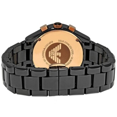 Emporio Armani Ceramic Men's Watch - Black - AR1411 for sale