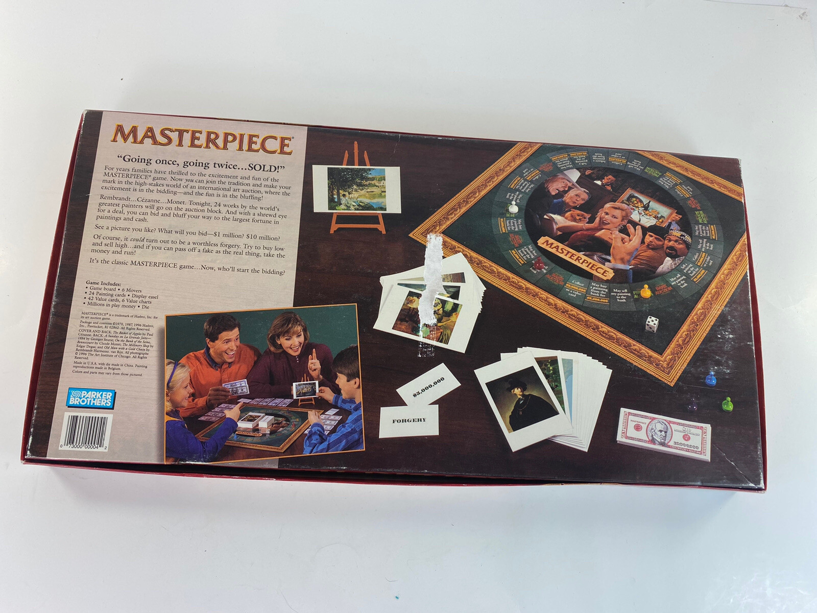 Parker Brothers Masterpiece - The Classic Art Auction Game (1996 Edition)  for sale online | eBay