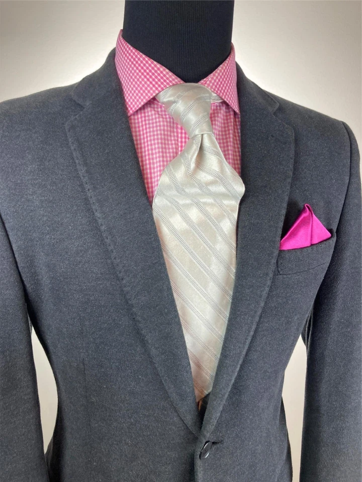 Chaqueta deportiva VERSACE Collection gris moderna 2Btn 40R Foto 2 de 4