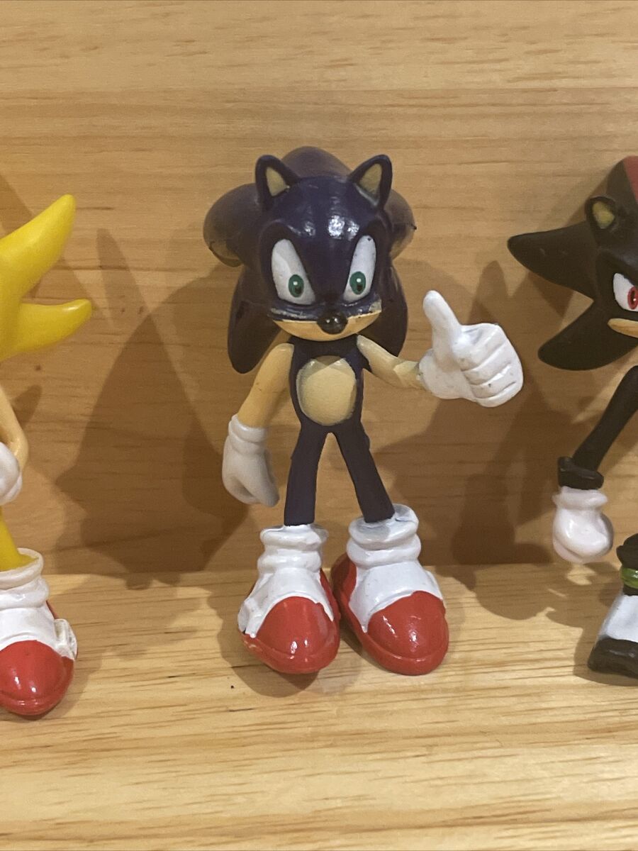 RARE Sonic The Hedgehog Lot Of 3 Figures Authentic Sega Super