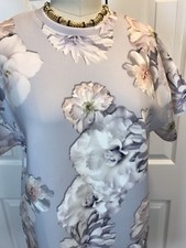 NWT ANTHROPOLOGIE FINDERS KEEPERS HOUSE OF CARDS DRESS FLORAL DOVE GRAY SIZE XS