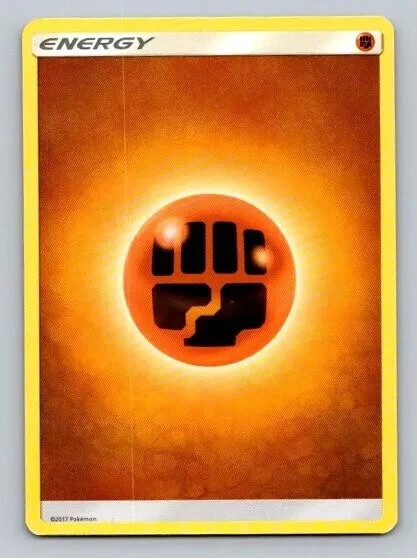 Pokemon Fighting Energy (2017 Unnumbered) NM-Mint Sun & Moon Base Set