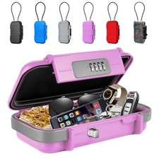 Travel Safe Lock BoxPortable Safe for TravelAnti-Theft Beach Safe Box Waterpr...