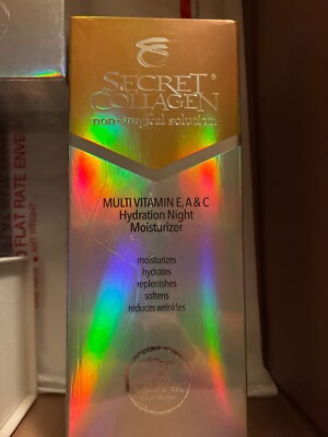 Secret Collagen  Non Surgical Solution Night Moisturizer Hydrates NIB Sealed 1pc