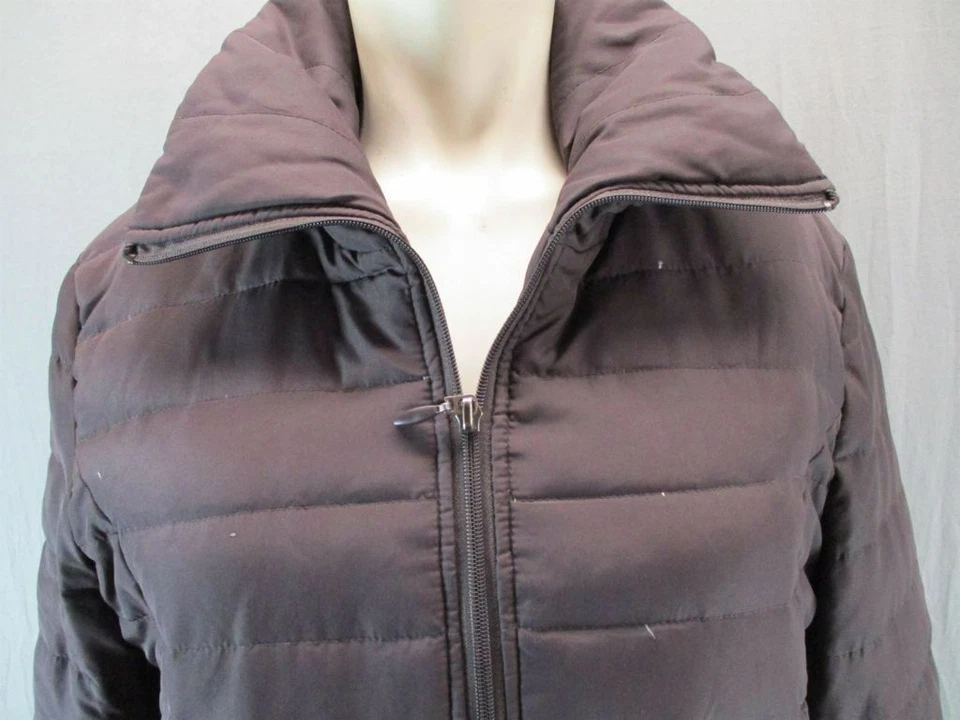Kenneth Cole Reaction Size L Womens Brown Insulated Down Quilted Jacket GR6092 - Image 2 of 4