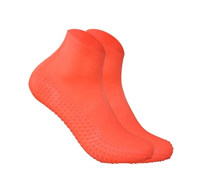 CHEX Schwimm Fuß Socken Aqua Latex Orange Verruca Schutz L UK 3 - 5