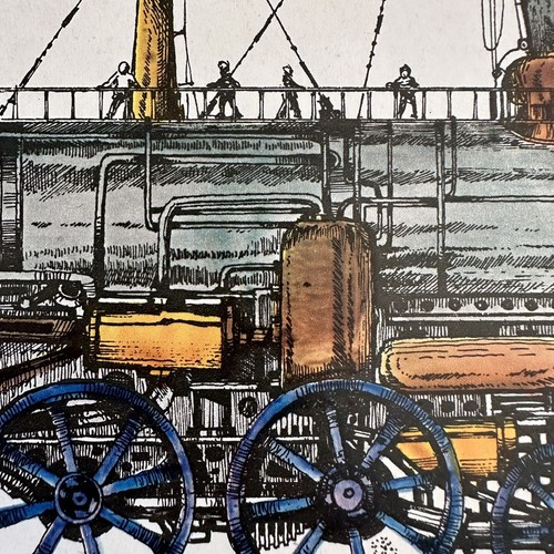 Poster Steampunk Vintage P. Wolff Steampunk Stampa Arte Set di 4 Motori Mortali Come E8 - Foto 4 di 16