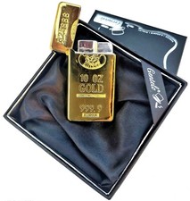Accendino a Gas con Fiamma Ossidrica Anti vento Ricaricabile Da Regalo Jet Flame