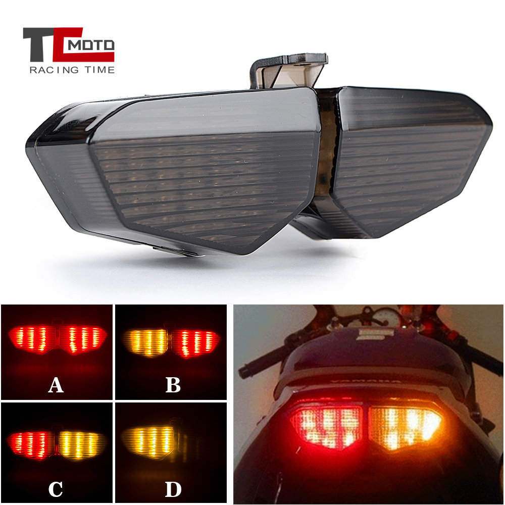 LED Tail Light Integrated Turn Signals For Yamaha YZF R6 2003-2005