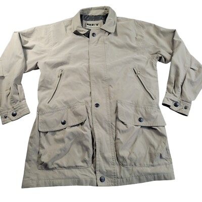 RFT RAINFOREST Jacket Men's Small Beige Windbreaker Outdoors Full Zip