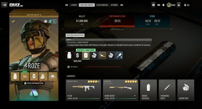 Call Of Duty Warzone DMZ BlackCell Hand Cream Service