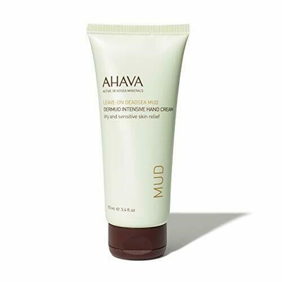 AHAVA Leave On Dead Sea Mud Intensive Hand Cream, 3.4 Fl Oz