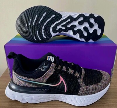Nike REACT INFINITY RUN Flyknit 2 'BE TRUE' Men 5.5 / Wmn 7 DD6790-001 LGBTIQA+