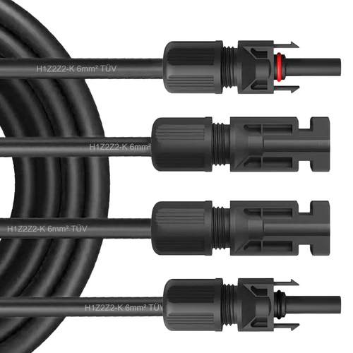 Solar Verlängerungskabel Solarkabel mit Stecker 4mm² 6mm² Kabel für Solarmodule