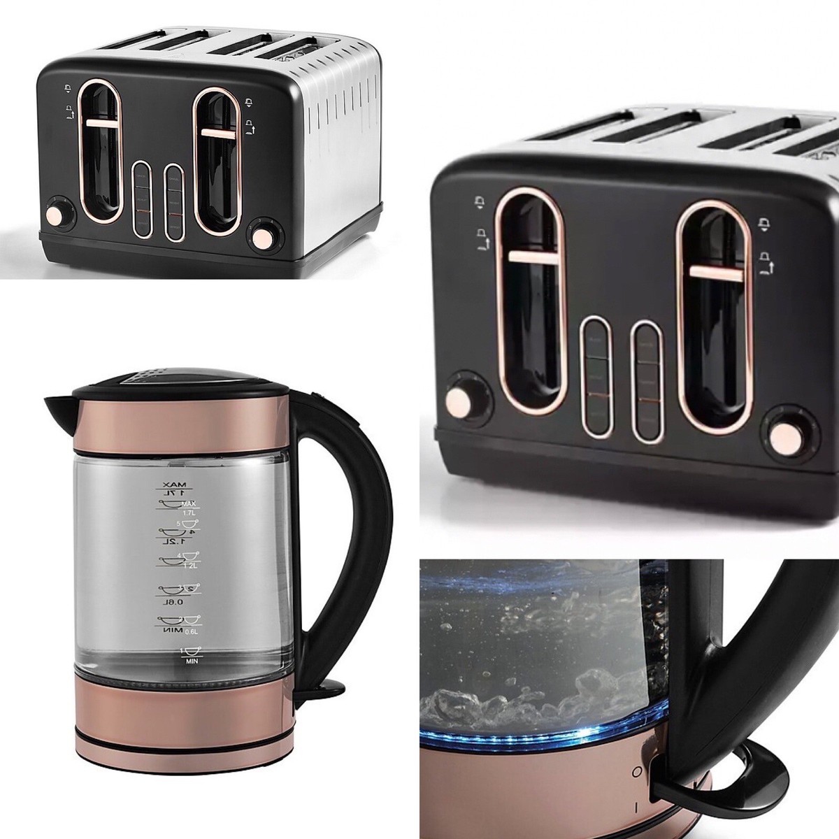 Russell Hobbs Gold And Black Kettle Copper Kettle Russell Hobbs