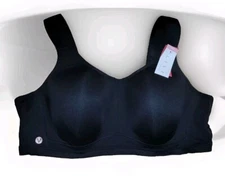 Lane Bryant LIVI ACTIVE Sports Bra High Impact Underwire 44D Black NEW WITH TAGS