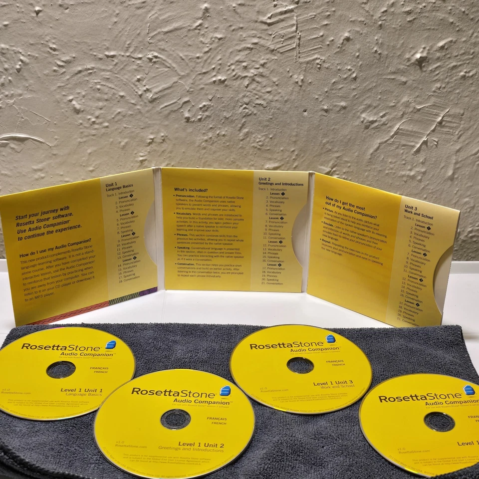 Rosetta Stone French Level 1 Version 3 PC CD-ROM Complete with NO Headphones - Image 2 of 4