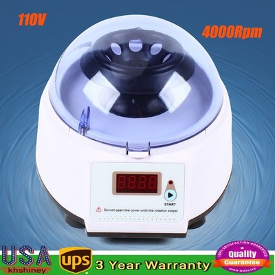 Lab High-speed Plasma PRP Microcentrifuge LCD Display Centrifuge with 2 Rotor