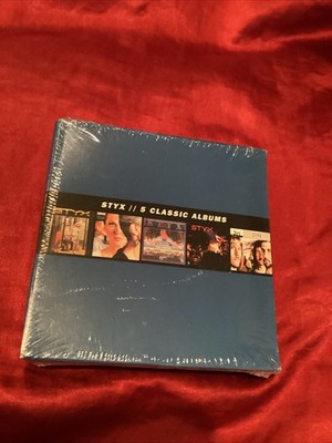 RARE 5CD Set Styx Grand Illusion Pieces Of Eight Paradise Theatre Kilroy WasHere