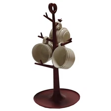 Coffee Mug Tree for Counter Cup Holder Rack Stand Organizer Desk Table Counte...