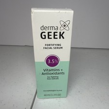 Derma Geek Fortifying Facial Serum 3.5 Vitamins Antioxidants 1.3oz NEW