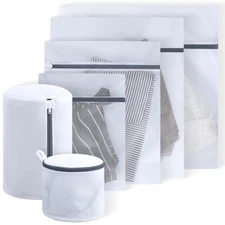 Mesh Laundry Bags for Delicates - 6 Pack Wash Bags for Bras, Lingerie, Socks & 